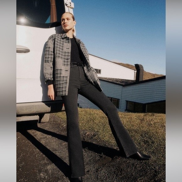 Madewell NWT Skinny Roadtripper Flare Jeans Size 29 in Bellhaven Wash: Slit-Hem - Picture 6 of 9